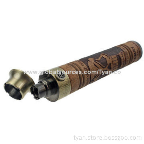 China Wholesale Huge Vapor Puffs K Fire Vaporizer Starter Kit, 1,100mAh Real Wood Spinner Battery